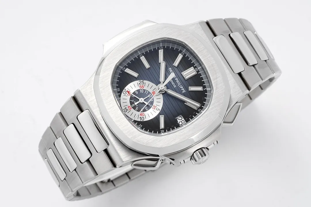 PPF Factory Patek Philippe 5980 Nautilus Blue Dial Steel Super Clone Replica Watch SmartChoice 7125