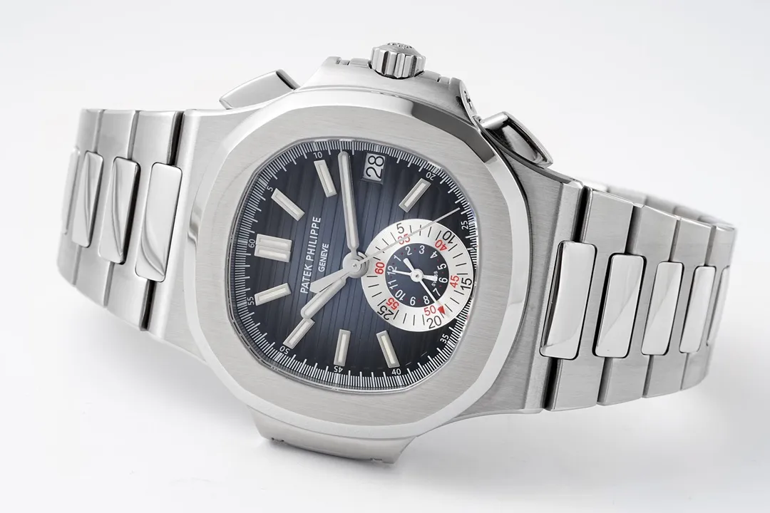 PPF Factory Patek Philippe 5980 Nautilus Blue Dial Steel Super Clone Replica Watch SmartChoice 7125