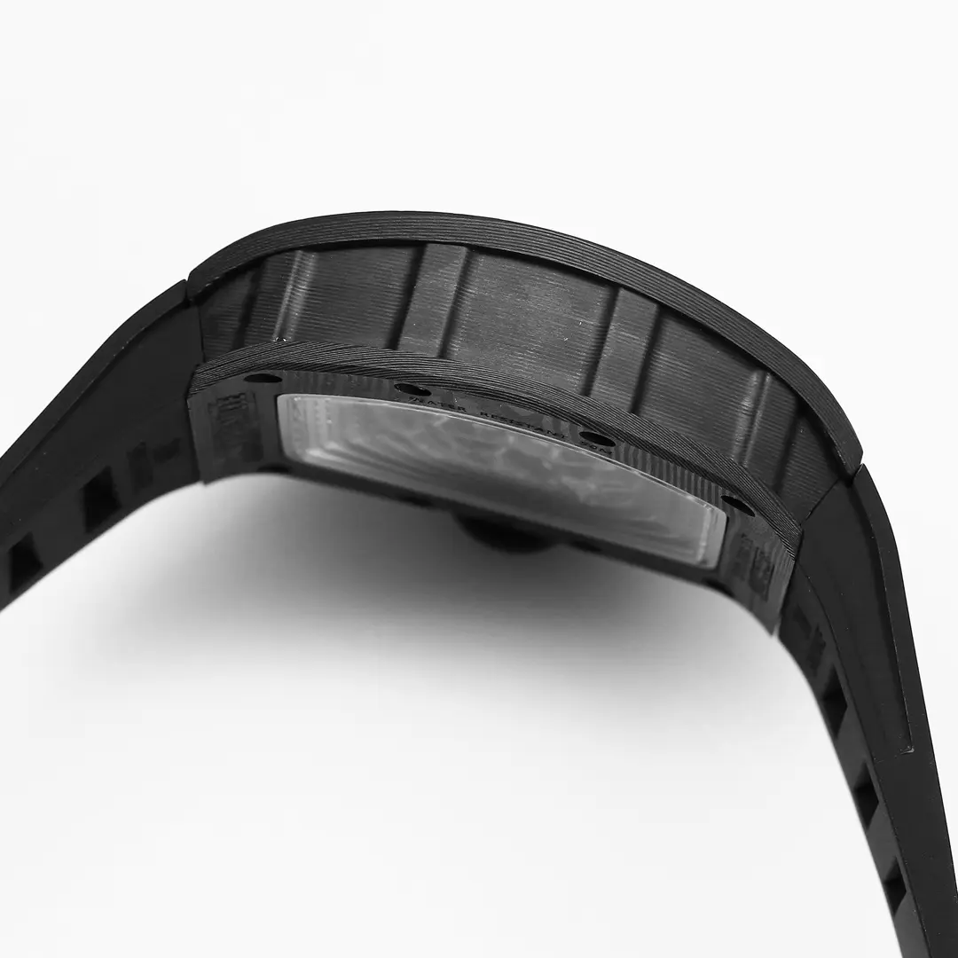 ZF Factory Richard Mille RM055 Carbon Fiber Black Rubber Super Clone Luxury Watch RelaxedFit 3879