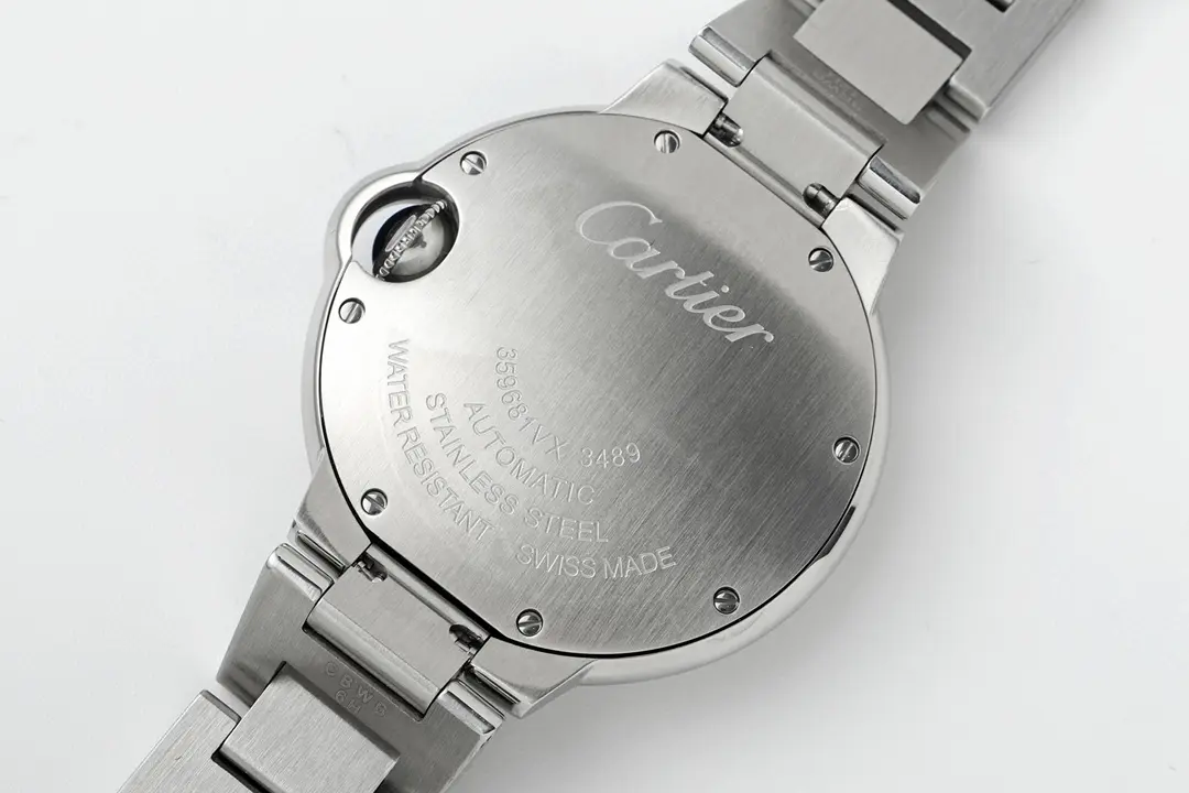 Stretchable 3K Factory AF Cartier Ballon Bleu 33mm Pink Dial Steel – Best Replica Watches Online 2752