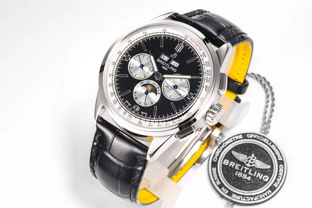 ZF Factory Breitling Premier B01 Chronograph Blue Dial Leather – Super Clone Watches Packable 2518