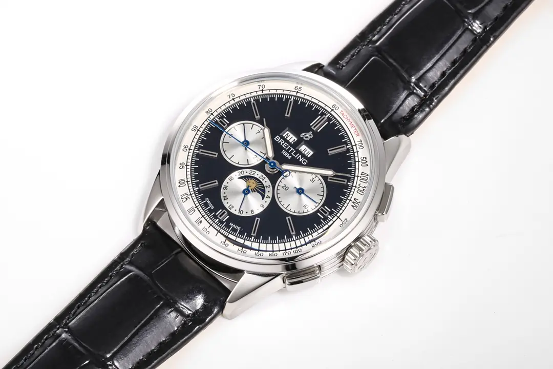 ZF Factory Breitling Premier B01 Chronograph Blue Dial Leather – Super Clone Watches Packable 2518