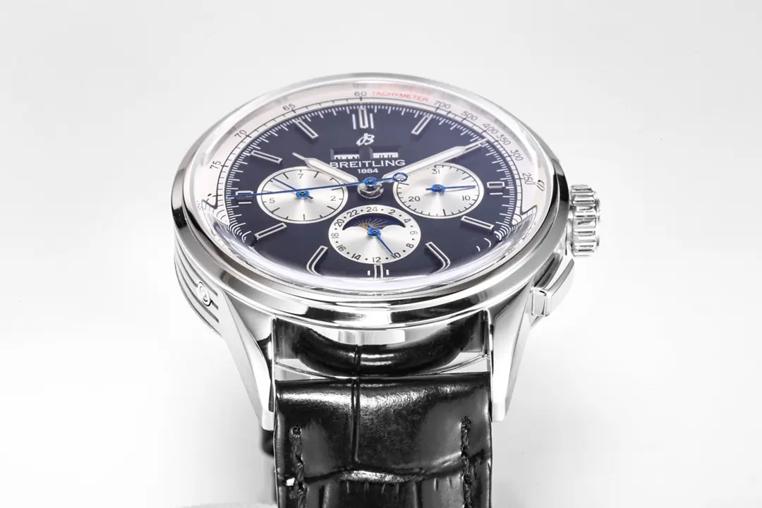 ZF Factory Breitling Premier B01 Chronograph Blue Dial Leather – Super Clone Watches Packable 2518