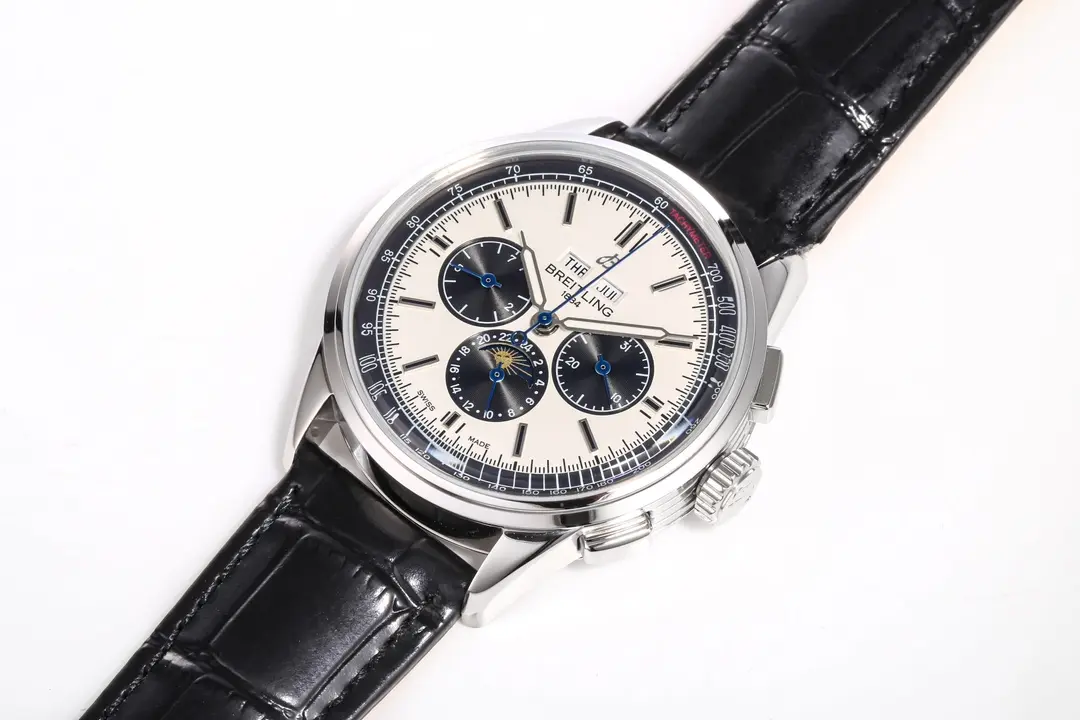 GoodFit ZF Factory Breitling Premier B25 Chronograph Blue Dial Leather – Super Clone Watches 2642