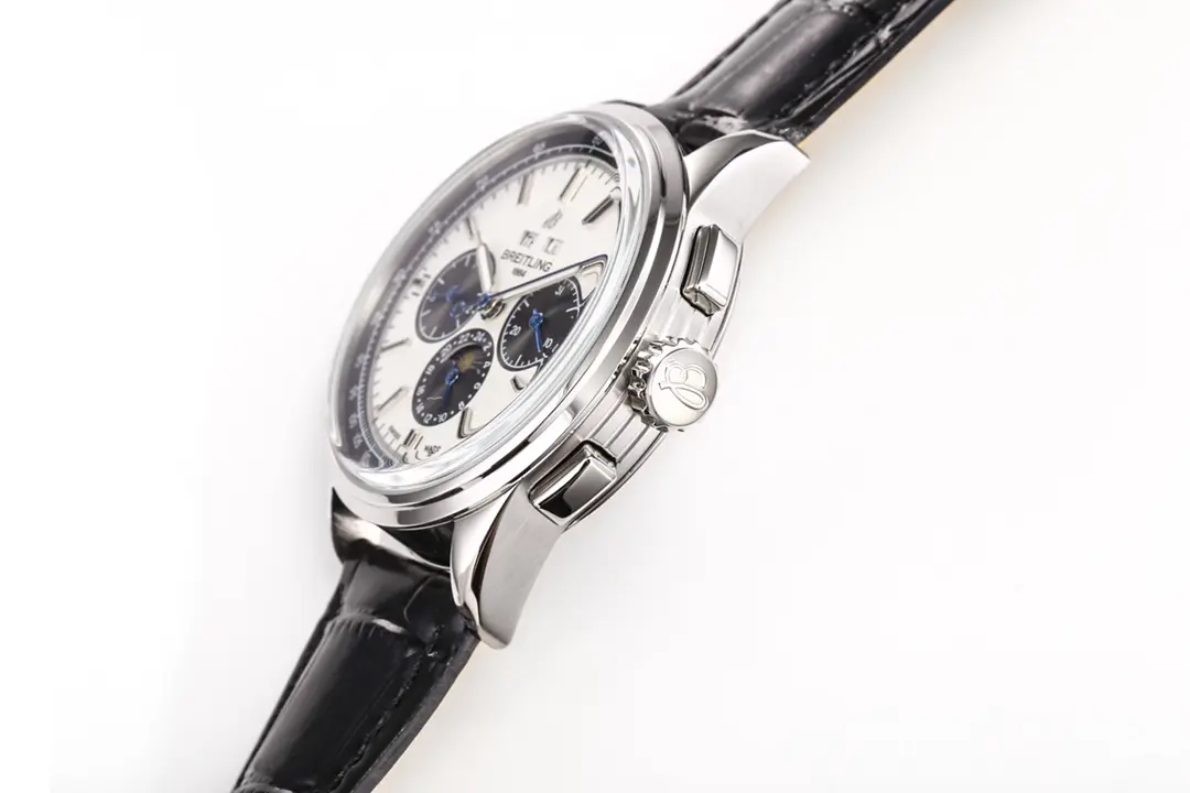 GoodFit ZF Factory Breitling Premier B25 Chronograph Blue Dial Leather – Super Clone Watches 2642