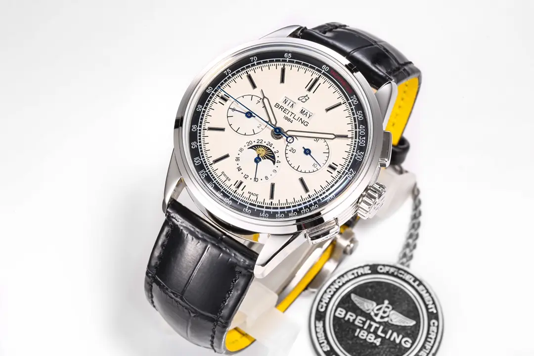 KOR Factory Breitling Premier B25 White Dial Black Leather – Super Clone Luxury Watch FashionForward 6490
