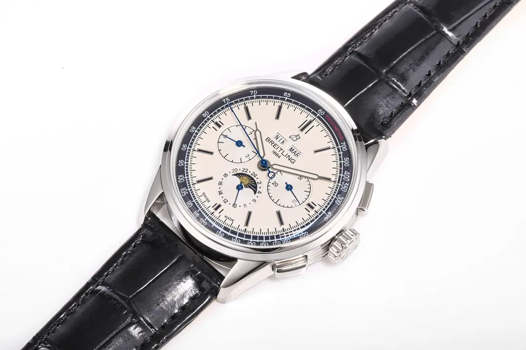 KOR Factory Breitling Premier B25 White Dial Black Leather – Super Clone Luxury Watch FashionForward 6490