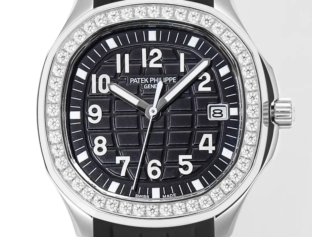 PF Factory Patek Philippe Aquanaut Luce 5268 Black Rubber Super Clone Replica Watch SmoothTexture 7068