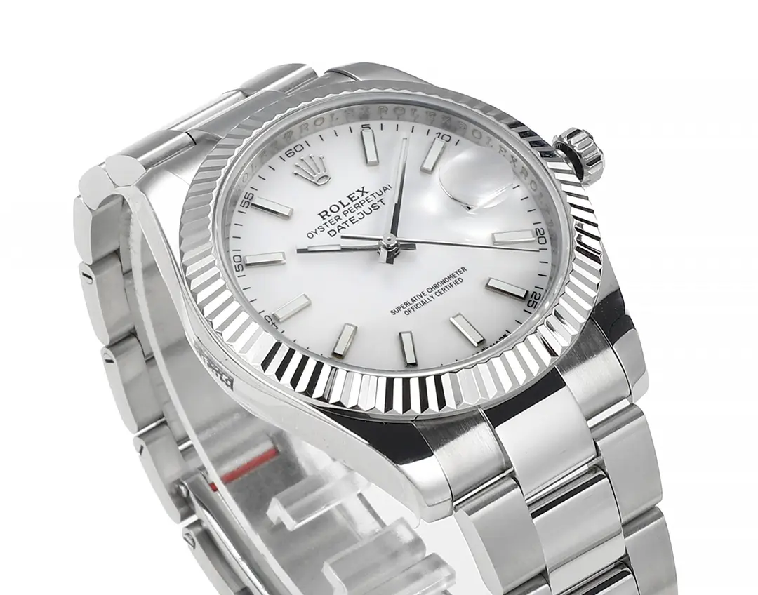 Bright Rolex Datejust Silver Fluted Bezel Stainless Steel Watch with New 3235 Movement – Super Clone Collectio 127