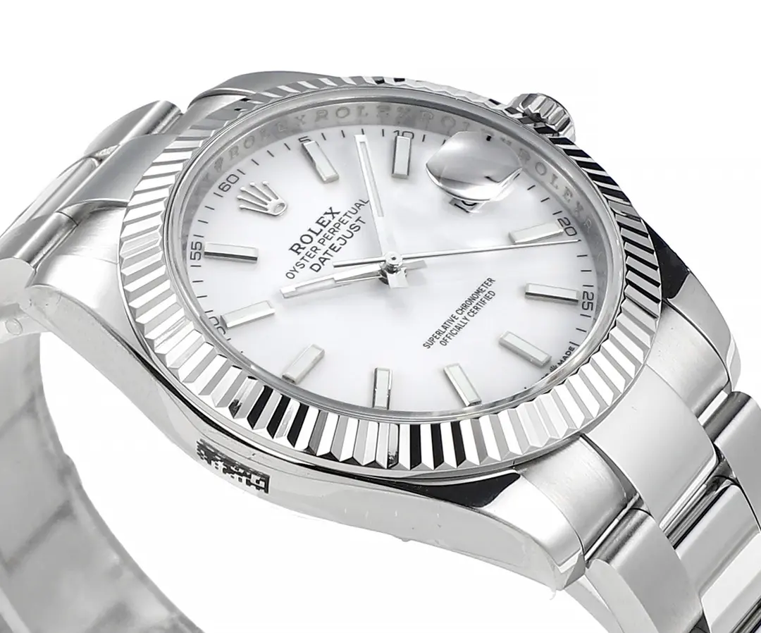 Bright Rolex Datejust Silver Fluted Bezel Stainless Steel Watch with New 3235 Movement – Super Clone Collectio 127