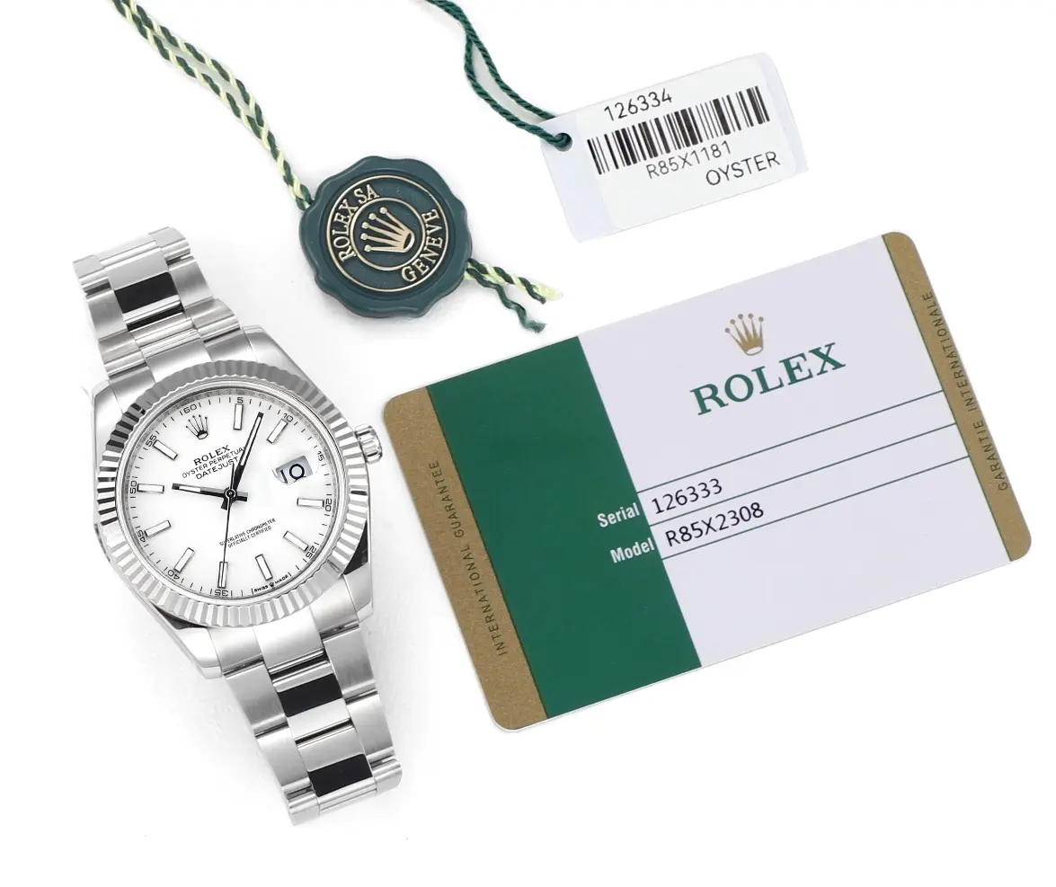 Bright Rolex Datejust Silver Fluted Bezel Stainless Steel Watch with New 3235 Movement – Super Clone Collectio 127