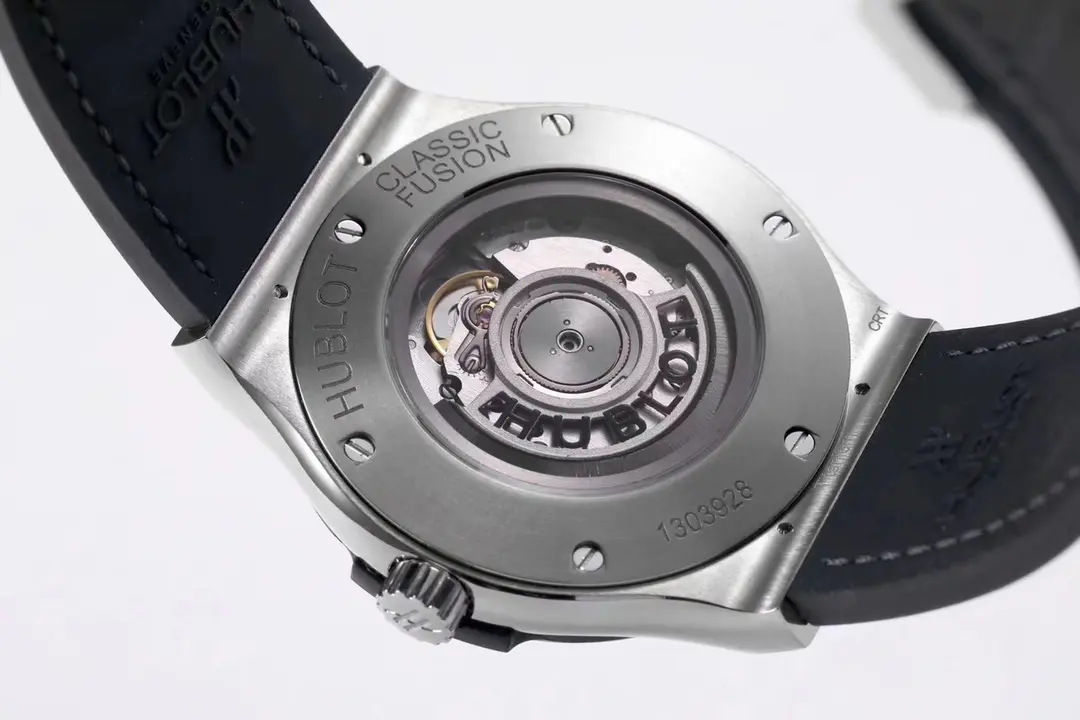 Affordable BB Factory Hublot  Fusion Watch – Polished Brushed Titanium, Black Dial, 45MM Case, Super Clone Quality 5444
