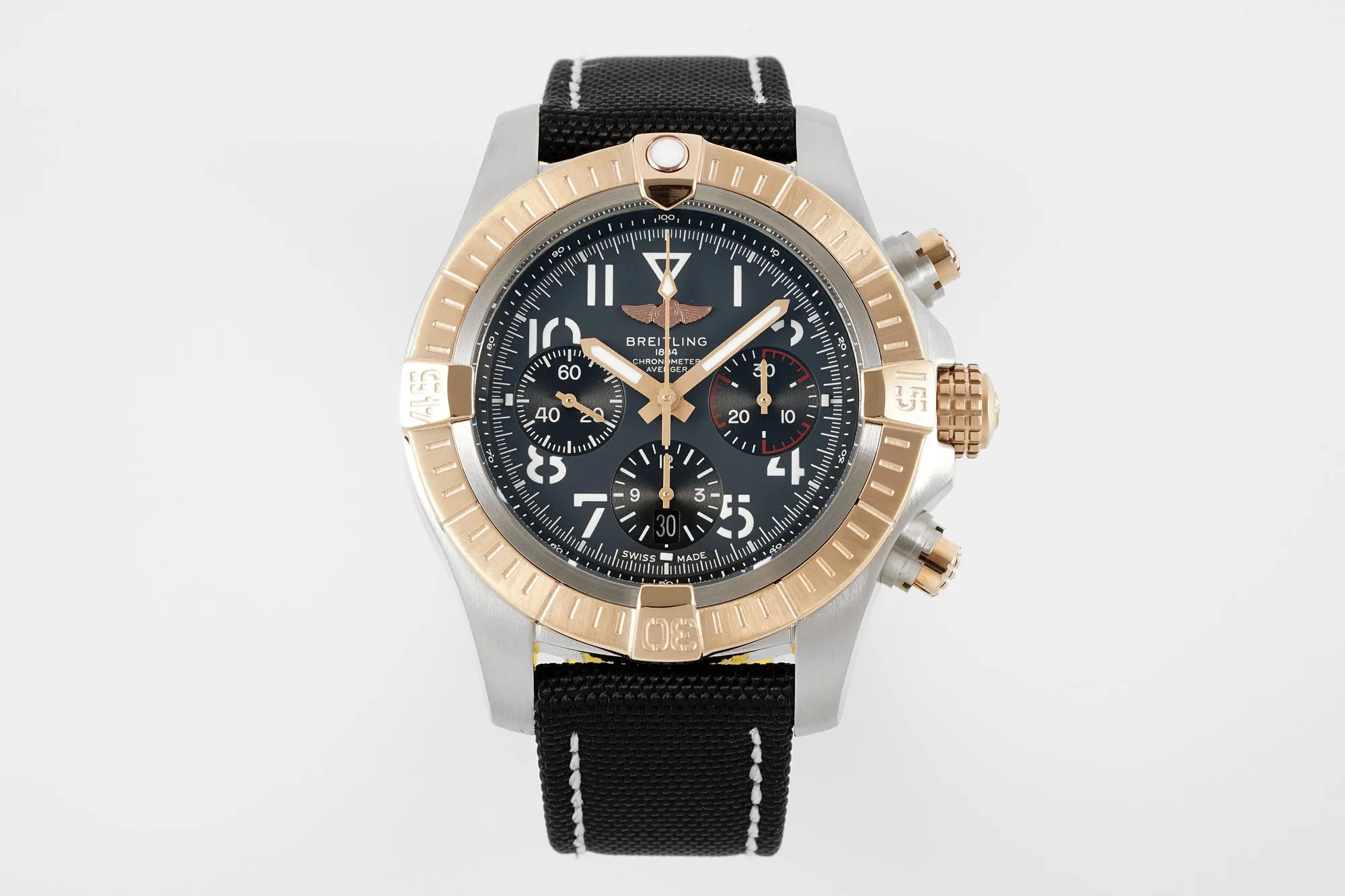 GF Factory Breitling Avenger B01 Chronograph Black –  Super Clone Watch Sleek 5609