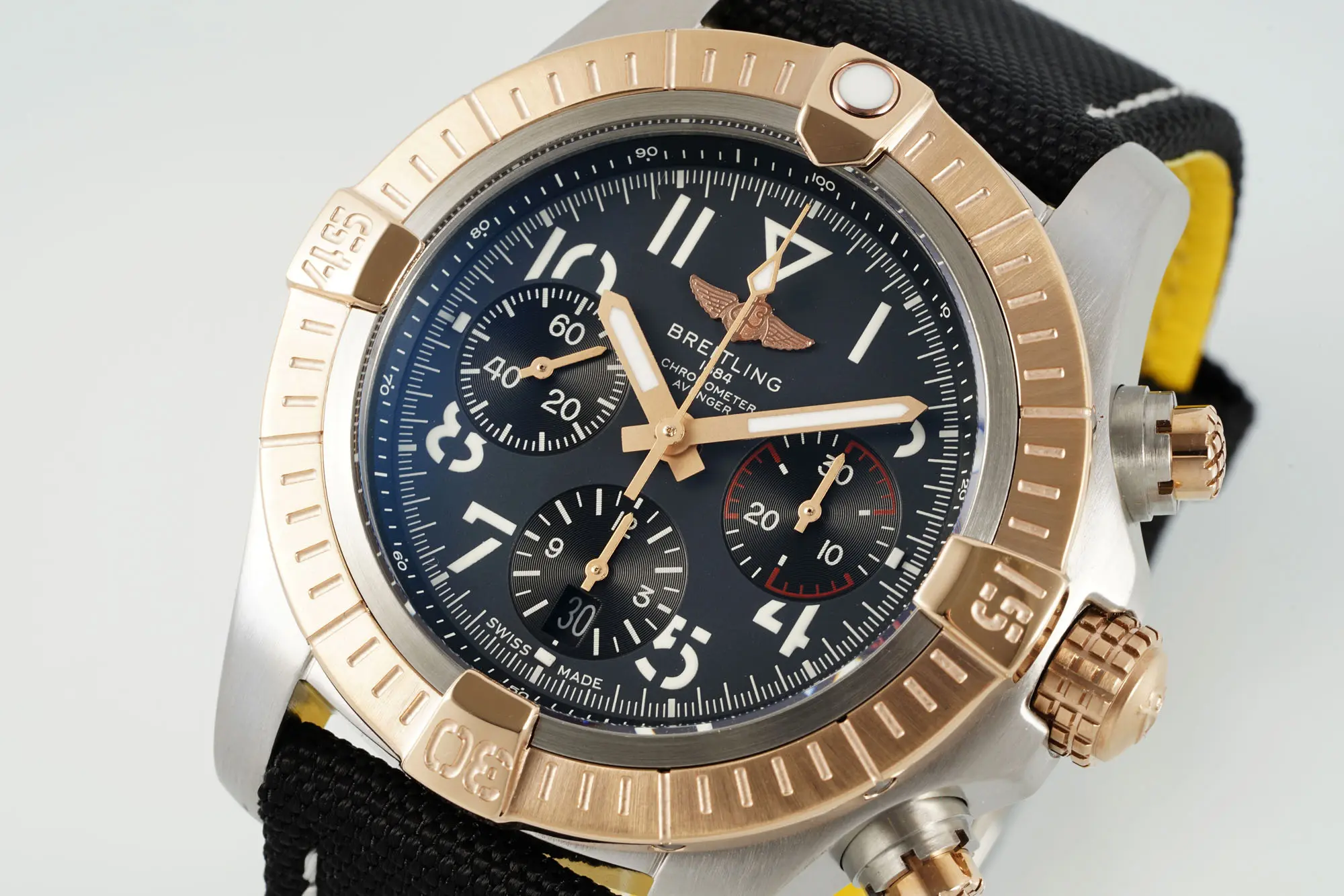 Effortless GF Factory Breitling Avenger B01 Chronograph Black –  Super Clone Watch 2360