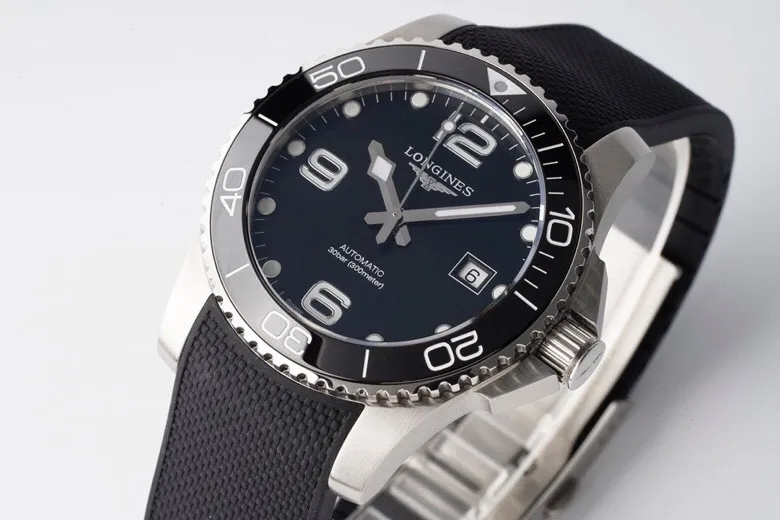 ModernLook GK Factory Longines Conquest Black Dial Rubber Strap – Best Super Clone Watch 5656