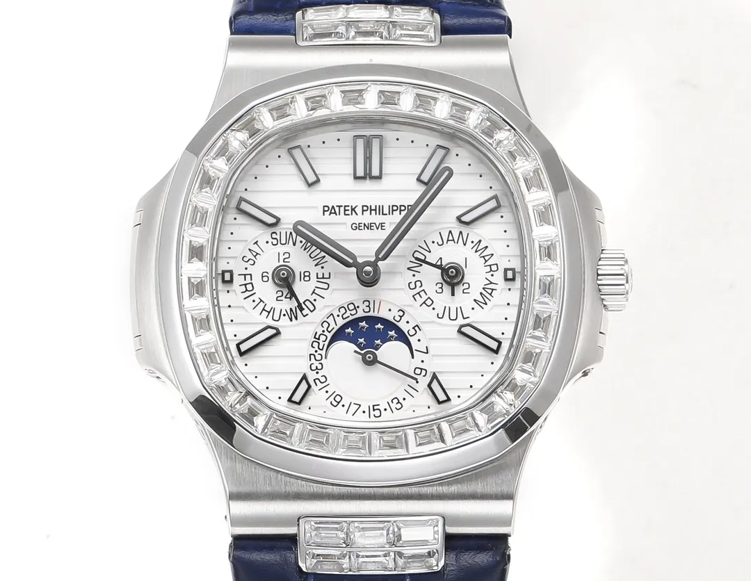 GR Factory Patek Philippe Nautilus 5740 White Blue Super Clone Replica Watch Durable 5707