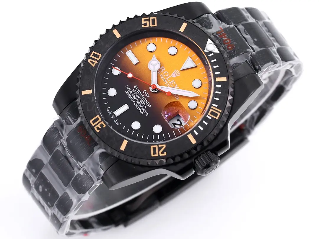 VS Factory Rolex Submariner PARAKEET – Custom Gradient Green Dial, Black Carbon Fiber Bezel, 904L Steel VSF Luxury Watch from VSF Watches SportInspired 4457