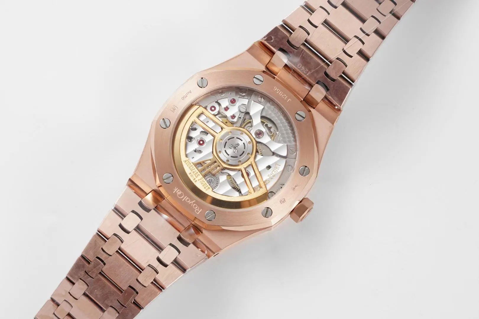 EasyMatch JH Factory Audemars Piguet Royal Oak 15500 Rose Gold Black Dial Super Clone Watch 1621
