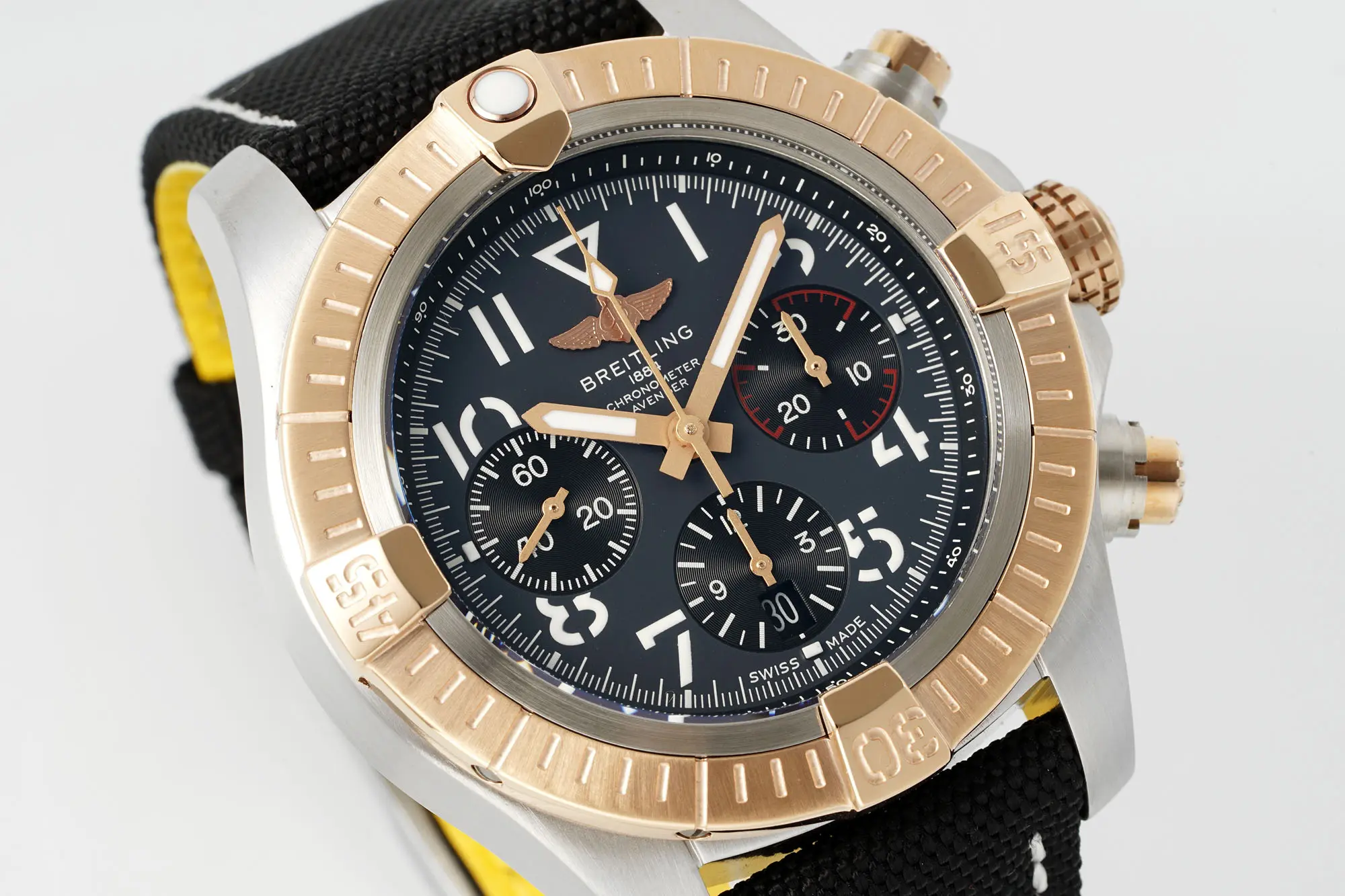 JF Factory Breitling Avenger B01 Chronograph Black –  Super Clone Watch Snug 2359