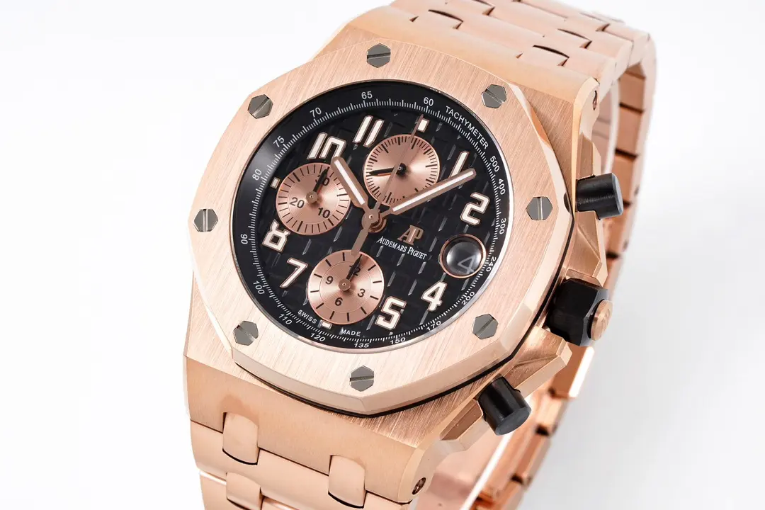 JH Factory Audemars Piguet Royal Oak Offshore Rose Gold Super Clone Luxury Watch WaterResistant 2196