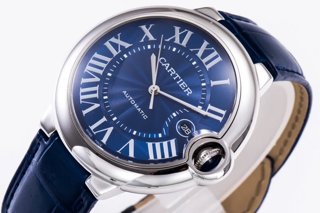 3K Factory Cartier Ballon Bleu 42mm Blue Leather Watch – Top Quality Replica Watch Unique 5161