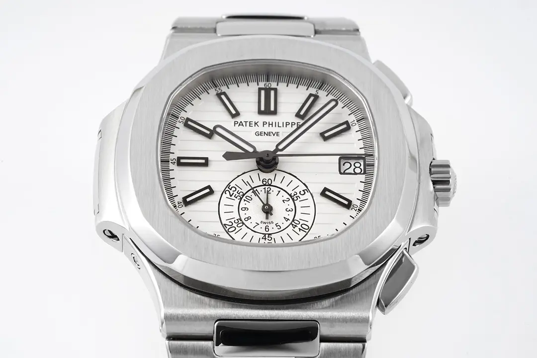 KM Factory Patek Philippe 5980 Silver Chronograph Super Clone Replica Watch QuickDry 3051