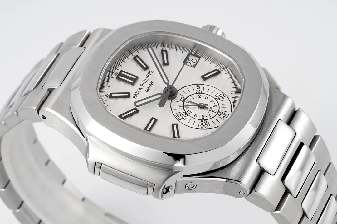 KM Factory Patek Philippe 5980 Silver Chronograph Super Clone Replica Watch QuickDry 3051