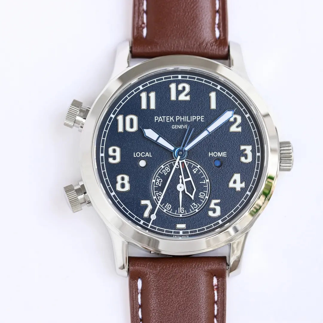 KM Factory Patek Philippe Calatrava 5524 Blue Dial Super Clone Replica Watch Sleek 6428