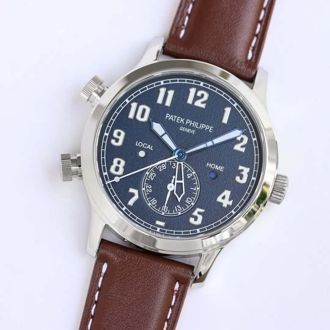 KM Factory Patek Philippe Calatrava 5524 Blue Dial Super Clone Replica Watch Sleek 6428