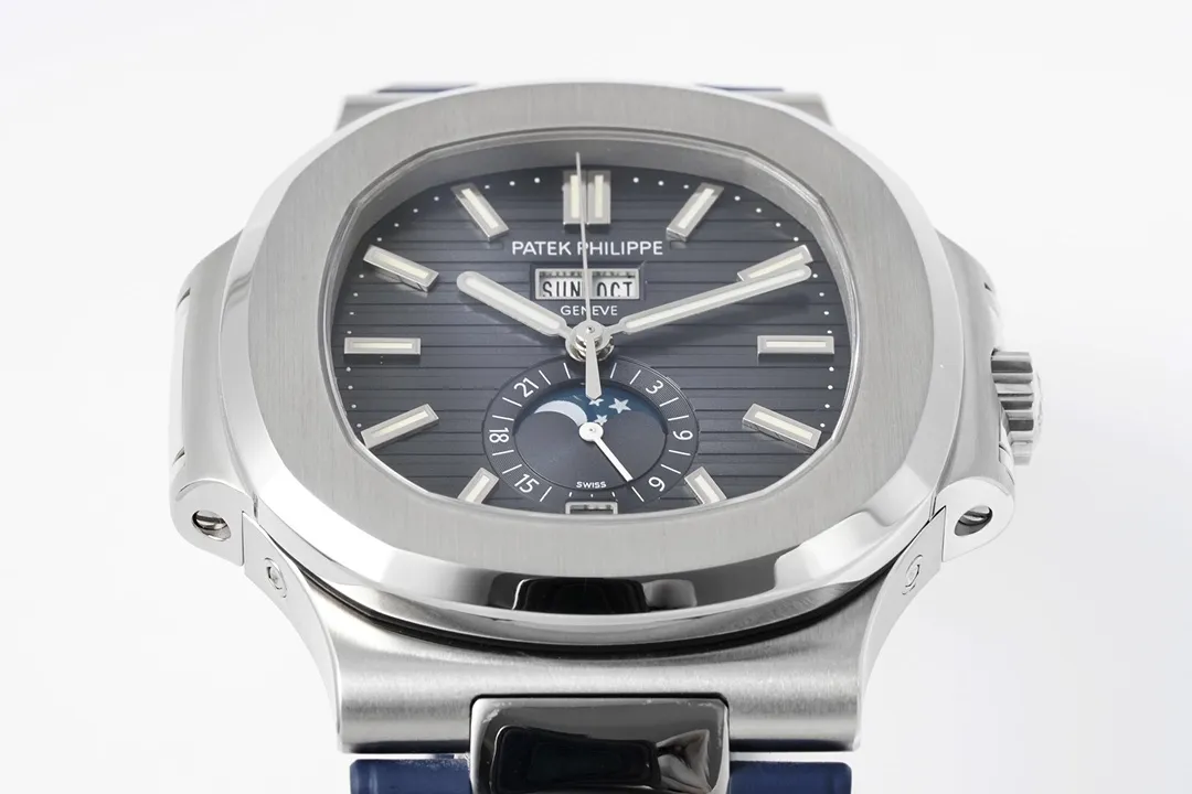 Effortless KM Factory Patek Philippe Nautilus 5726 1A Blue Rubber Super Clone Replica Watch 6380