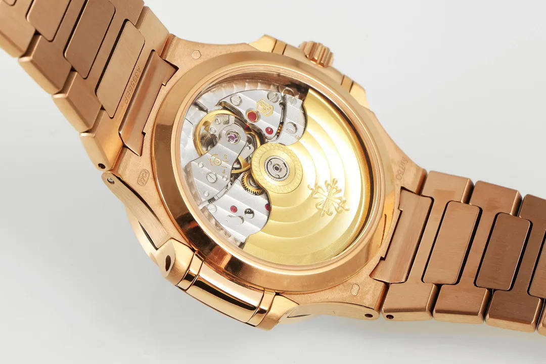 Versatile KM Factory Patek Philippe Nautilus 7118 1300R Rose Gold Super Clone Replica Watch 6416