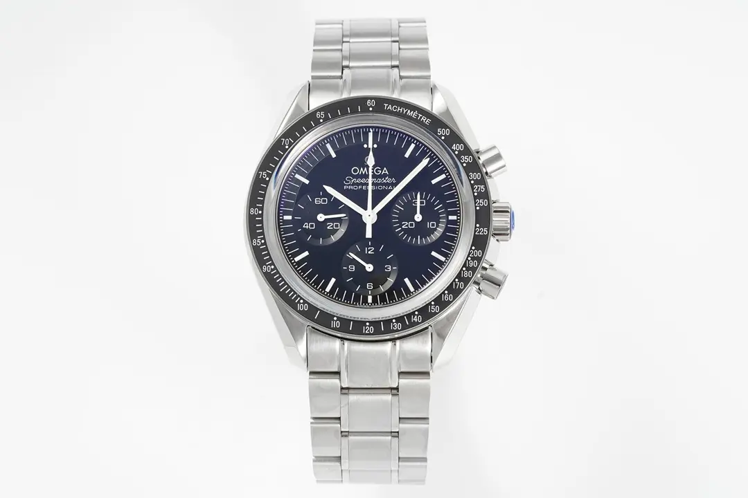 RelaxedFit MKS Factory Omega Speedmaster Moonwatch OB2 Blue Dial Stainless Steel VSF Edition 6712