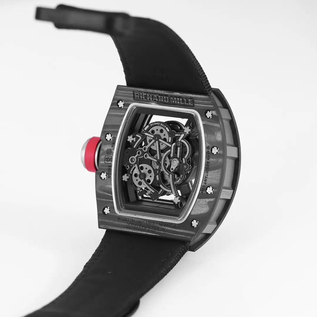 QuickDry KV Factory Richard Mille RM055 Carbon Black Super Clone Luxury Watch 6509