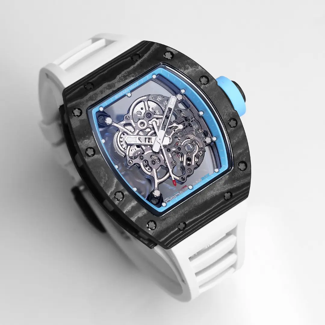 KV Factory Richard Mille RM055 Carbon Fiber Blue Super Clone Luxury Watch ComfortFit 3772