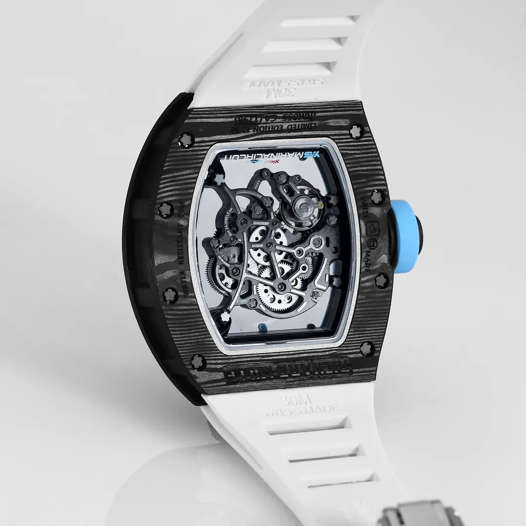 KV Factory Richard Mille RM055 Carbon Fiber Blue Super Clone Luxury Watch ComfortFit 3772