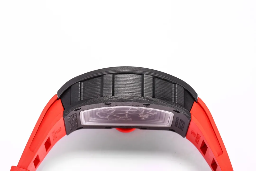 Bright KV Factory Richard Mille RM055 NTPT Carbon Red Strap –  Super Clone Watch 6527