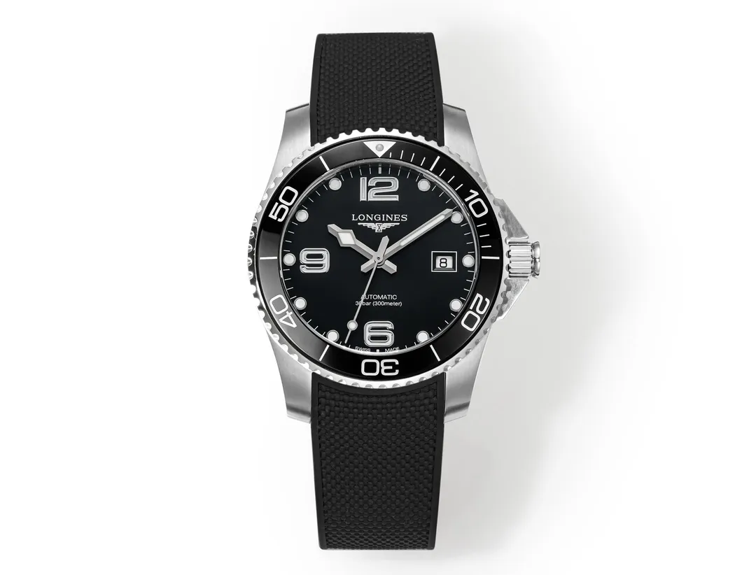 KZ Factory Longines Conquest Black Dial Rubber Strap – Super Clone Watch Minimalist 6577