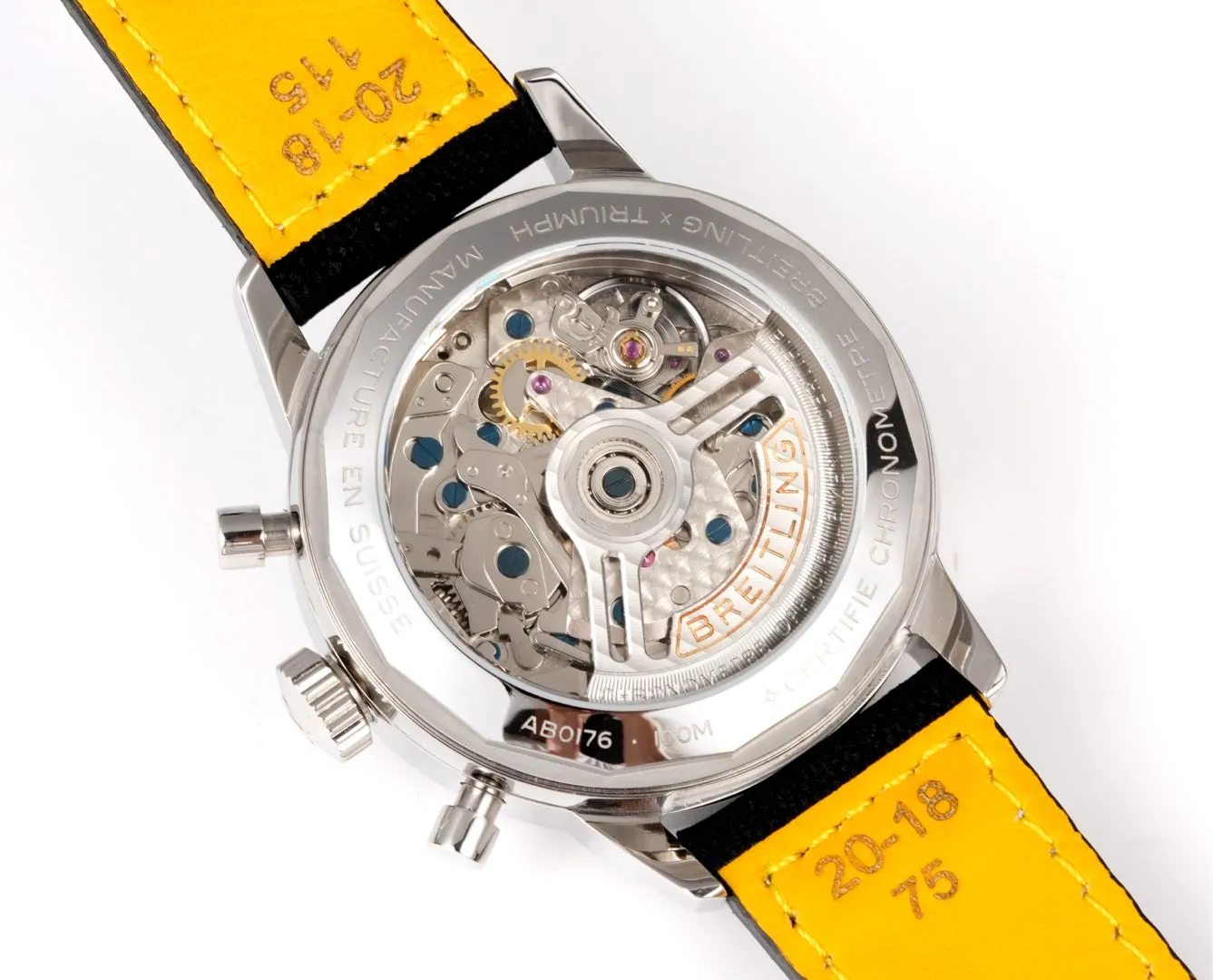 BLS Factory Breitling Navitimer Chronograph Watch with Silver Dial, Black Subdials Affordable 5555