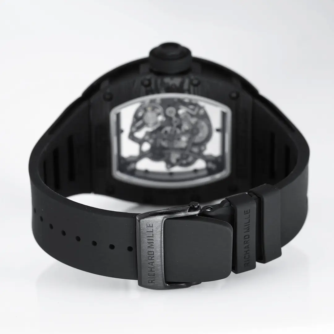 Reliable RM Factory Richard Mille RM055 Carbon Fiber Black Rubber Super Clone Luxury Watch 3776