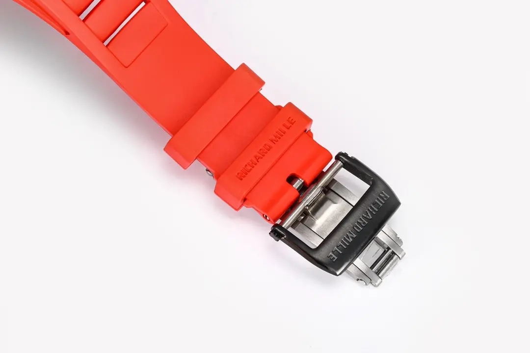 NewStyle RM Factory Richard Mille RM055 White Ceramic Red Strap –  Super Clone Watch 3690