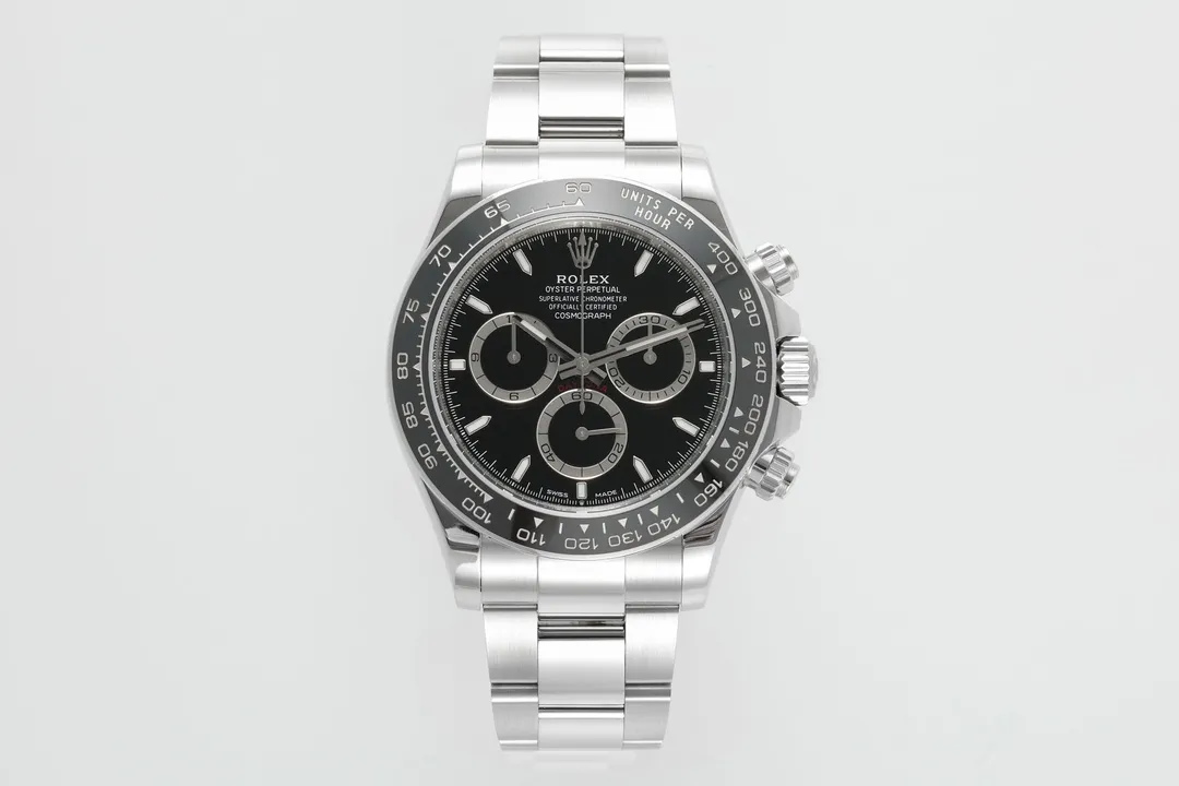 VS Factory Rolex Daytona M126500LN Perfect Edition – Silver Stainless Steel, Black Dial, Watches Chronograph Versatile 4320