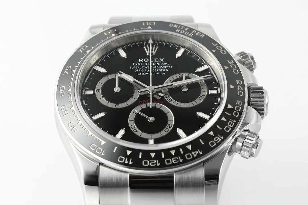 WellDesigned VS Factory Rolex Daytona M126500LN Perfect Edition – Silver Stainless Steel, Black Dial, Watches Chronograph 1