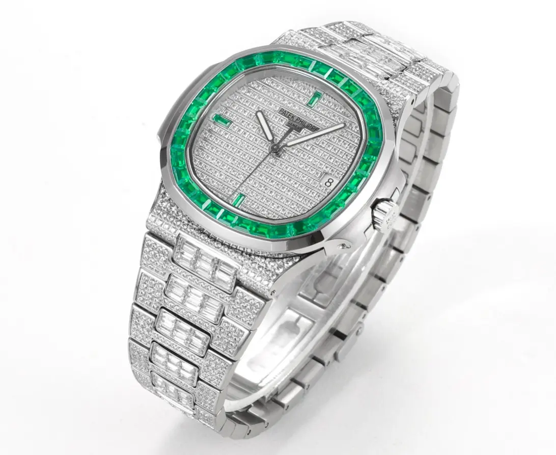 Durable MP Factory Patek Philippe Nautilus 5719 Platinum Super Clone Replica Watch 6739
