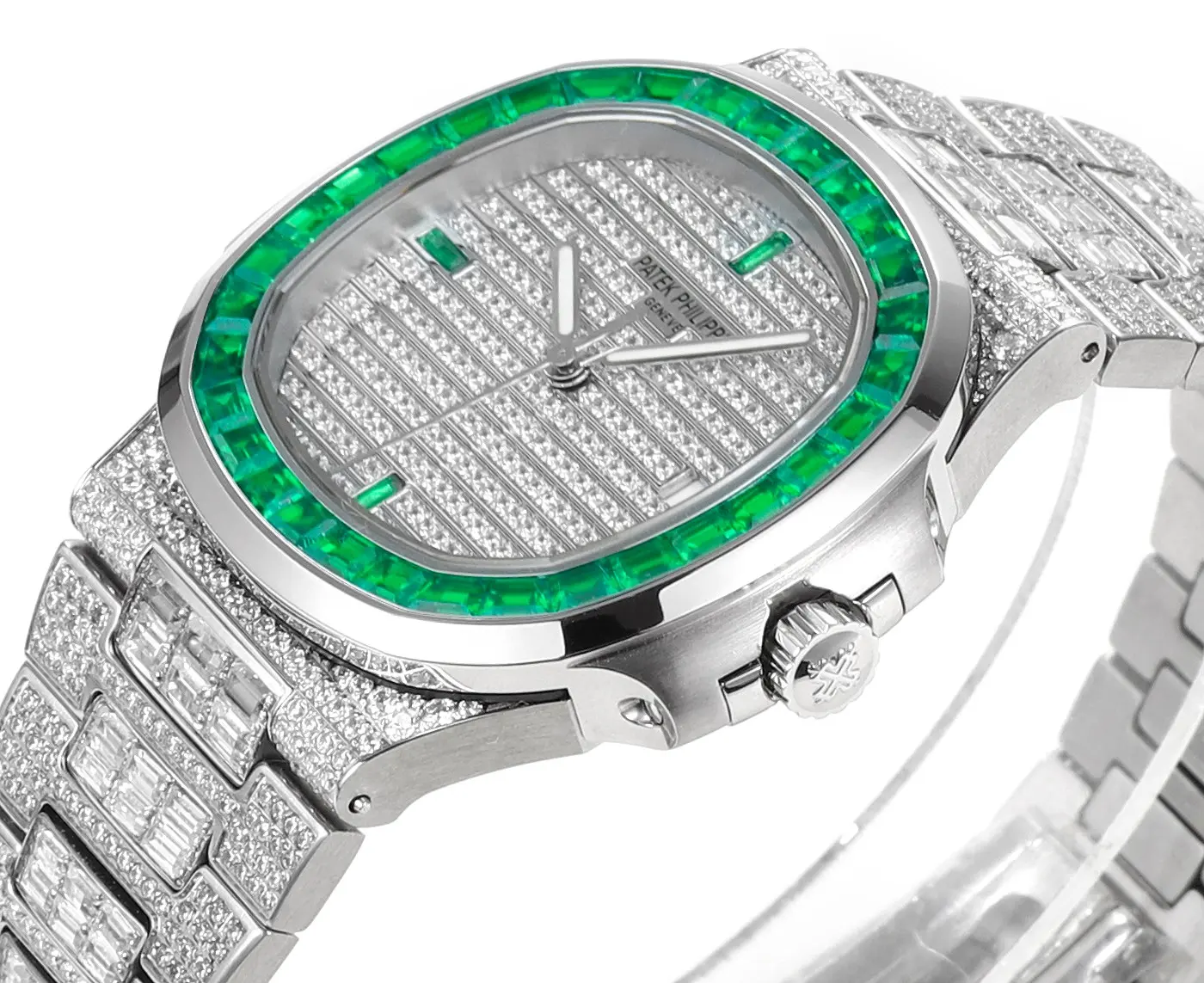Durable MP Factory Patek Philippe Nautilus 5719 Platinum Super Clone Replica Watch 6739