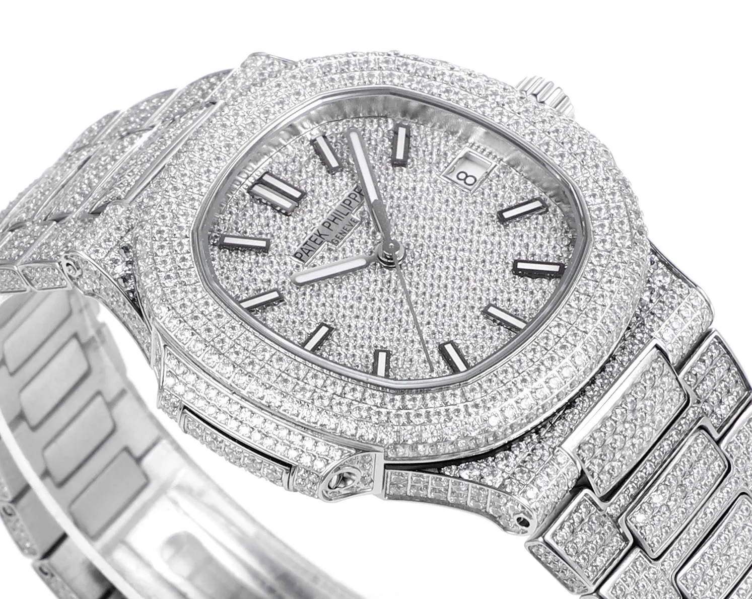 OdorResistant MP Factory Patek Philippe Nautilus 5719 10G White Gold Super Clone Replica Watch 6742