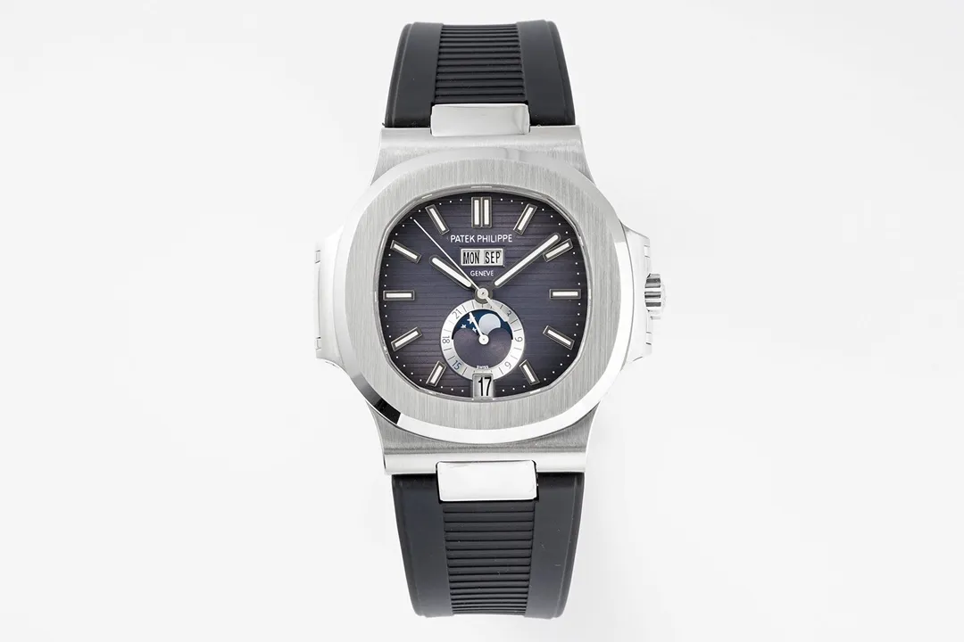 MP Factory Patek Philippe Nautilus 5726 1A Blue Rubber Super Clone Replica Watch WrinkleFree 6733