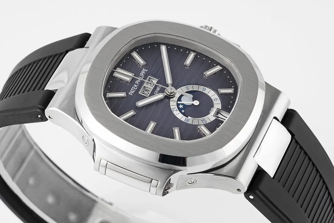 MP Factory Patek Philippe Nautilus 5726 1A Blue Rubber Super Clone Replica Watch Classic 6727