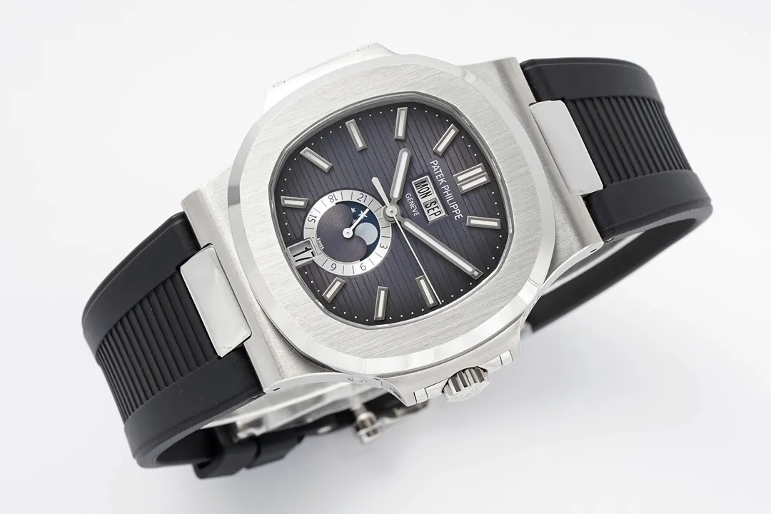 MP Factory Patek Philippe Nautilus 5726 1A Blue Rubber Super Clone Replica Watch Classic 6727