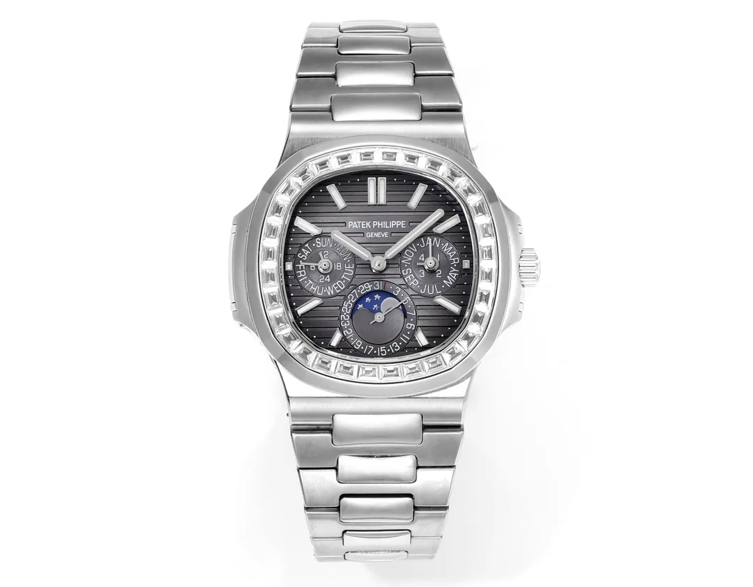 Breathable MP Factory Patek Philippe Nautilus 5740 1G Grey Dial Super Clone Replica Watch 6756