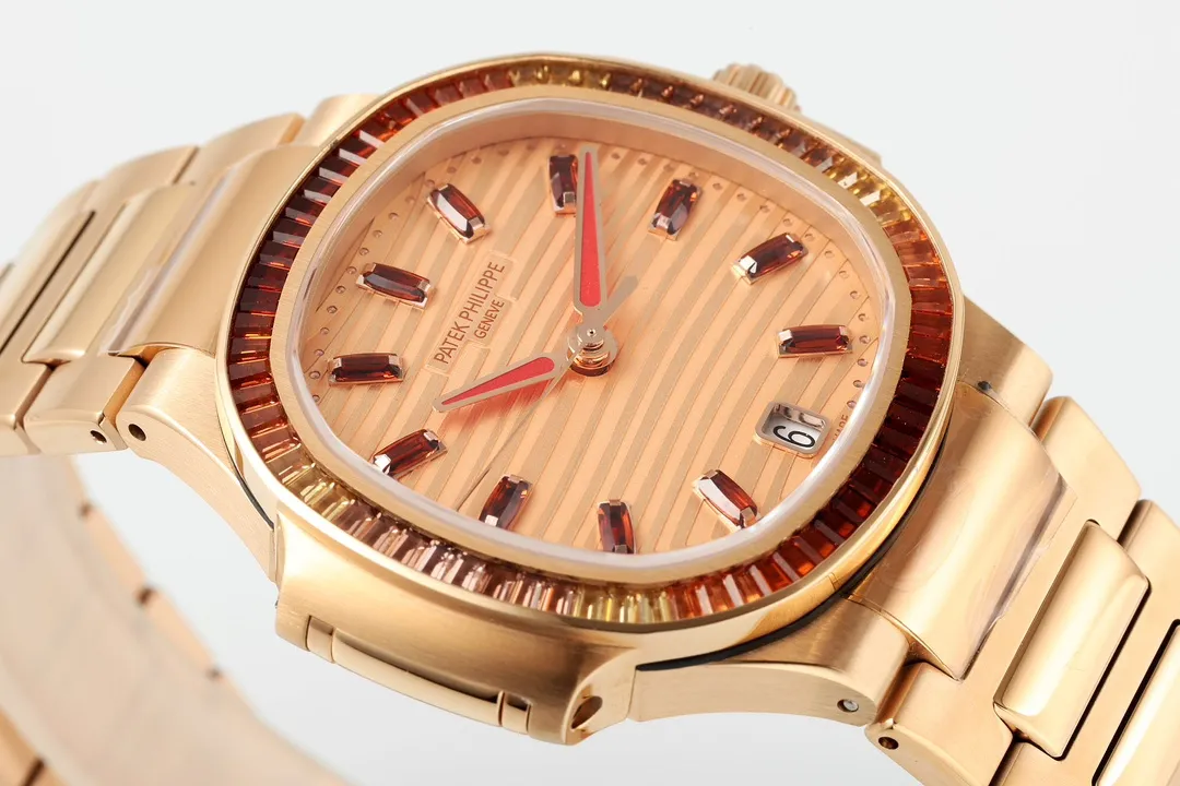 Comfortable MP Factory Patek Philippe Nautilus 7118 1300R Rose Gold Super Clone Replica Watch 6768